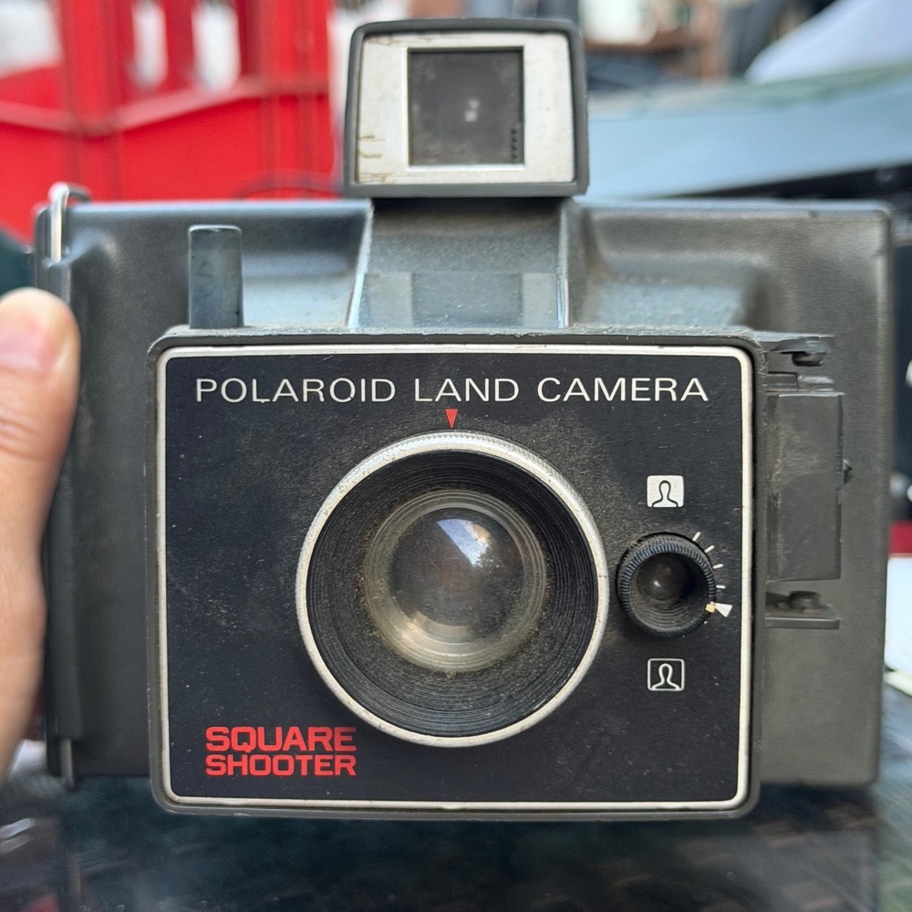 Vintage Polaroid Land Camera Square Shooter Instant Film Camera 1970s Black Good